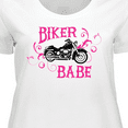 thumbnail image 4 of Inktastic Biker Babe Women's Plus Size T-Shirt, 4 of 5