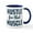 White/Navy Inside, variant on CafePress - Hustle For That Muscle Pattern - 11 oz Ceramic Mug - Novelty Coffee Tea Cup