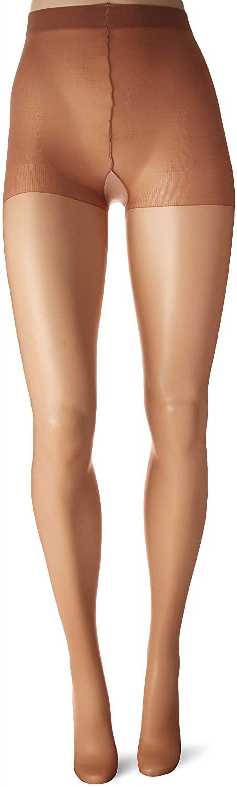 Hanes Women's Silk Reflections Silky Non-Control Top Pantyhose, 6 pairs 