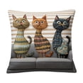 thumbnail image 3 of FEOLGEHLY Animal Print Decorative Throw Pillow Covers 18x18 in, All Season Cute Pet Patterns Soft Cushion Covers for Couch Bedroom Living Room Home Decor, Machine Washable Durable (B), 3 of 7