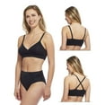 thumbnail image 3 of Seamless Padded Slip-On Crossover Comfort Bra, 3 of 18