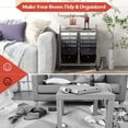 thumbnail image 6 of Costway 12 Drawers Rolling Cart Storage Mutlicolor Scrapbook Paper Studio Organizer Bins Gradient Grey, 6 of 10