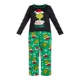 thumbnail image 4 of Dr. Seuss Women’s Merry Grinchmas Matching Family Pajama Set, 2-Piece, Sizes S-3X, 4 of 6