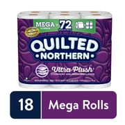Quilted Northern Ultra Plush Toilet Paper, 18 Mega Rolls (= 72 Regular Rolls)