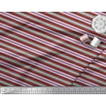 thumbnail image 3 of Soimoi Cotton Voile Fabric Horizontal Stripe Printed Fabric 1 Yard 42 Inch Wide, 3 of 5