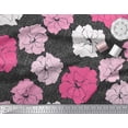 thumbnail image 2 of Soimoi Cotton Duck Fabric Carnation Floral Print Fabric by the Yard 42 Inch Wide, 2 of 3