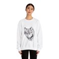 thumbnail image 3 of Wolf Crewneck Sweatshirt, Image Applied by Hoffstalle, Sizes S to 5XL, 3 of 7