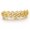 Yellow Gold, variant on Sharp Cuban Bling Bling 2 Finger Ring