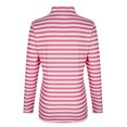 thumbnail image 4 of aidice Tops for Women Casual High Neck Long Sleeve Fitting Blouses Comfy Striped Fall Tops Underwear, 4 of 6