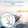 thumbnail image 3 of 2Pcs Stainless Steel Car Boat Ring Cup Drink Holder Bottle Stand for Marine Yacht Truck RV, 3 of 8