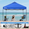 thumbnail image 5 of CROWN SHADES 10x10 Pop Up Canopy Patented Center Lock One Push Instant Outdoor Canopy Tent Blue, 5 of 7