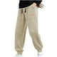thumbnail image 1 of Pantalones largos de pana para hombre, con cordón y cintura elástica, holgados, para correr, informales, cargo, largos, de algodón y licra., 1 of 8