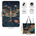 thumbnail image 2 of Ornate Moth Cosmic Floral Art Waterproof Picnic Blanket with Foldable Zipper, Suitable for Outdoor Use, Suitable for Travel, Camping, Beaches, Parks, Grasslands, Picnic Blanket Accessories, 2 of 8