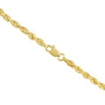 thumbnail image 4 of 10K Yellow Gold Diamond Cut Rope Chain Necklace â€“ Measures 28 Inches Length x 3mm Thickness, 4 of 7