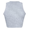 thumbnail image 3 of Womens Sleeveless Double Lined Crop Tops Workout Cute Tight Racerback Tank Tops Summer Clothes(Light Gray,M), 3 of 4