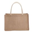 thumbnail image 2 of Moontgen Burlap Tote Bags Blank Jute Beach Handbag Gift Bags with Handle (M), 2 of 9
