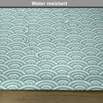 thumbnail image 6 of Ambesonne Aqua Place Mats Set of 4, Curvy Lines Bubbles Sea, Standard Size, Sky Blue White, 6 of 6
