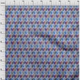 thumbnail image 4 of oneOone Polyester Spandex Medium Blue Fabric Geometric Sewing Craft Projects Fabric Prints By Yard 56 Inch Wide, 4 of 4