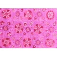 thumbnail image 1 of Ahgly Company Indoor Rectangle Abstract Pink Modern Area Rugs, 2' x 5', 1 of 4