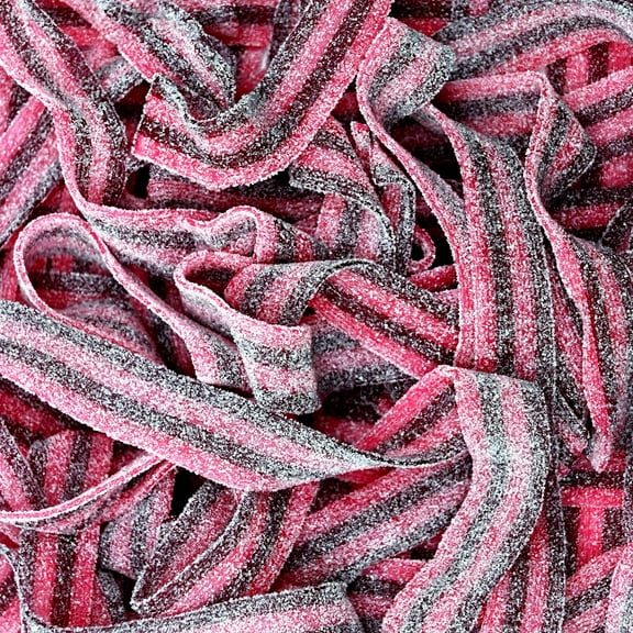 Candy Retailer Sour Candy Belts (1 Lb, Raspberry & Cherry)