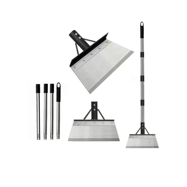 Luiuiu Manganese Steel Shovel Ice Shovel Snow Shovel Removal Tool With Assembly Rod