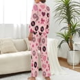 thumbnail image 3 of Top-kevin Women's Pajama Sets Leopard Floral Pattern Long Sleeve Lounge Sets Pjs Sleepwear with Pockets, 3 of 12