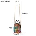 thumbnail image 2 of FORMRS Crossbody Bag for Women Quilted Travel Shoulder Cell Phone Purse with Chain Strap Handbag, Colorful Dragon Scales Pattern, 2 of 7