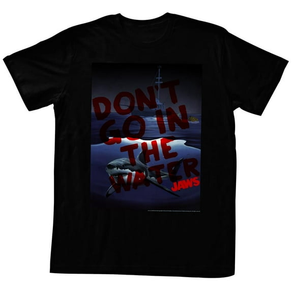 Jaws Don't Go In Black Adult T-Shirt