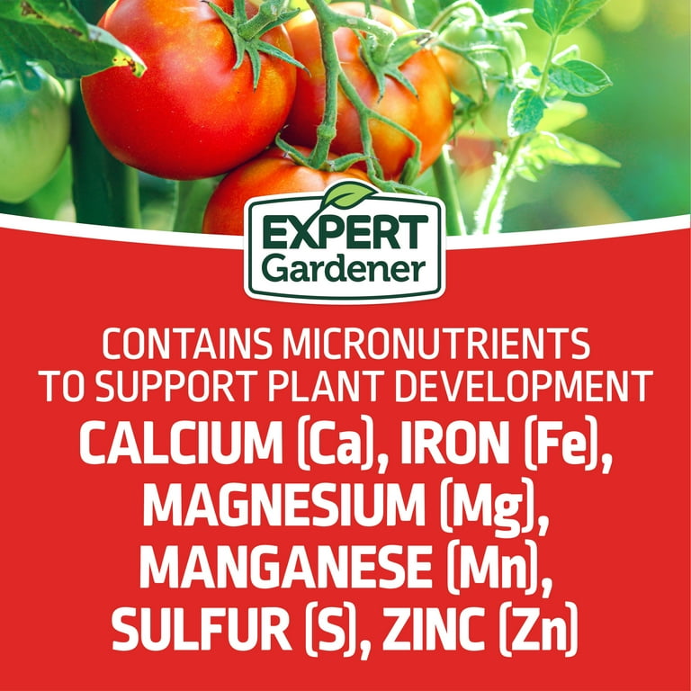 Expert Gardener Tomato & Vegetable Garden Plant Food Fertilizer, 12-10-5 Fertilizer, 4 lb.