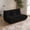 Black, variant on WHGBJA Lazy Floor Sofa Lounge Bean Bag Chair, Teddy Material Togo Sofa Soft Upholstered Accent Chair, Black