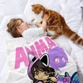 thumbnail image 2 of aphmu cat anti-pilling, suave, ligera, esponjosa y acogedora de lujo para hogar y cocina – Perfecta para niños y adultos,110X70cm, 2 of 6