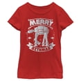 thumbnail image 1 of STAR WARS ATAT Sithmas Girls Short Sleeve Tee Shirt, Red, X-Large, 1 of 4
