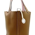 thumbnail image 4 of Pre-Owned HERMES Picotin Lock PM Eclat Gold Rose Sakura Taurillon Clemence Handbag for Men and..., 4 of 16