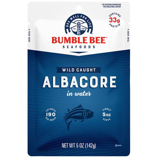 Bumble Bee Premium Albacore Tuna Pouch In Water, 5 Oz Pouch Walmart