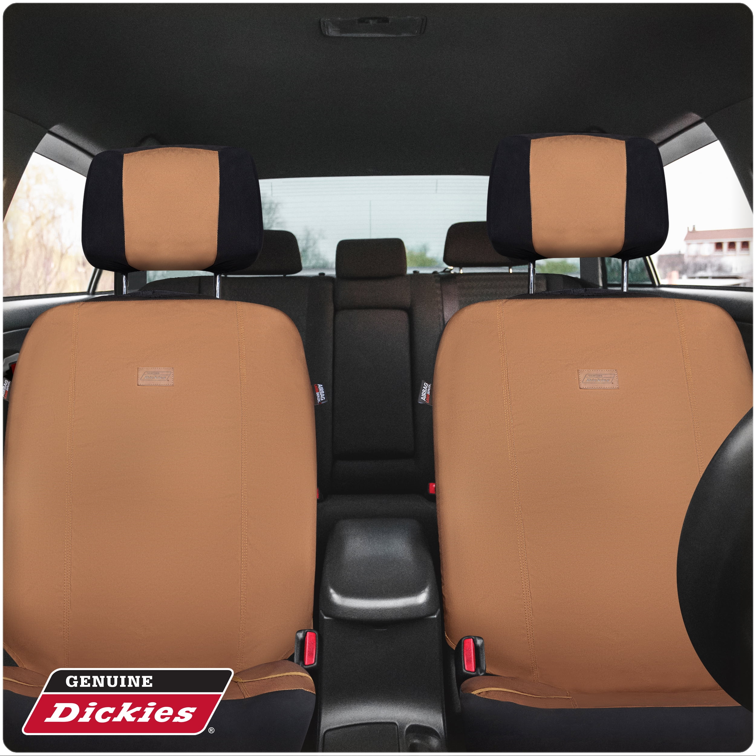Genuine Dickies 1-Piece Brown Pro-Grade Heavy-Duty Truck Seat Cover