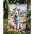 thumbnail image 3 of Bedlington Terrier Cowboy Welcome Garden Flag, 3 of 5