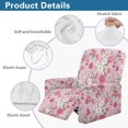 thumbnail image 5 of Kuiaobaty Daisy Pattern Reclining Slipcover Easy Replacement Recliner Couch Cover Breathable Recliner Chair Cover Large Reclining Sofa Slipcover with Elastic Bottom for Pets, 5 of 8