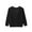 Black, variant on DeHolifer Women's Sweaters Cardigan Long Sleeve Solid Color Open Front Button Down Lightweight V-Neck Knitted Sweaters Black Free Size