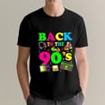 thumbnail image 3 of Vintage Back To 90's Graphic Design T-Shirt, OdeJous Funny T-Shirt Black, S, 3 of 5