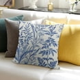 thumbnail image 3 of BANET Navy Blue Flower Pillow Covers , Summer Spring Throw Pillows Floral Wildflower Leaf Spring Decorations Pillowcase Farmhouse Cushion Case for Couch Sofa White, 3 of 5