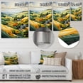 thumbnail image 4 of Designart "Yellow And Green Pastoral Bold horizon VIII" Countryside Metal Art Print, 4 of 5