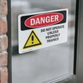 thumbnail image 4 of (2 Pack) Do Not Operate Unless Properly Trained OSHA Danger Sign, 4 of 7