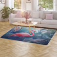 thumbnail image 3 of Flamingo Flower Tropical Home Decor Living Room Carpet Non-slip Hotel Lobby Floor Mat Kitchen Bedroom Entrance Doormat Mats, 3 of 7