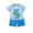 C-Sky Blue, variant on Zwiiyzr 6M-8Y Unisex Summer Toddler Baby Clothes Set Boys' Girls' Casual Round Neck Short Sleeve Tops Botton Printed Shorts Clothing Set Orange