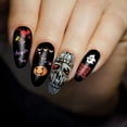 thumbnail image 2 of 1500 Pegatinas de uñas para Halloween de TailaiMei, 12 hojas de plantillas autoadhesivas para arte de uñas DIY en Halloween, Incluye calabaza/murciélago/fantasma/bruja, etc, 2 of 3