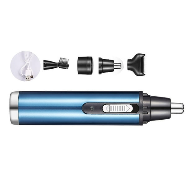 Recortador de vello nasal, 4 en 1, resistente al agua, eléctrico, para durar