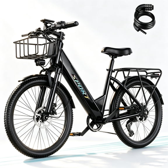 ASKGO F29 Electric Bike, 750W Rated Motor, 25MPH Ebike for Adults Age 16 , 48V 15Ah Removable Battery, 7 Speeds, Class 3 UL2849 Certified