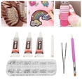 thumbnail image 4 of Rhinestones Kit 6 Sizes Jewelry Making Glass Rhinestone Decor With Glue For  Home Makeup Nail Art Decoration, 4 of 8