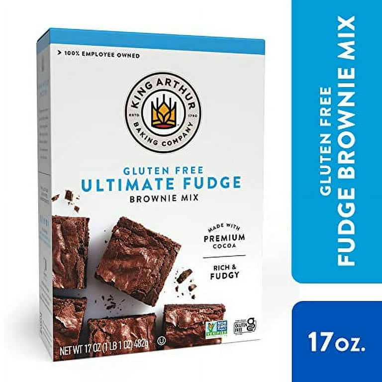 King Arthur Gluten Free Fudge Brownie Mix Certified Gluten Free Non GMO Project Verified Certified Kosher 17 Ounces Walmart