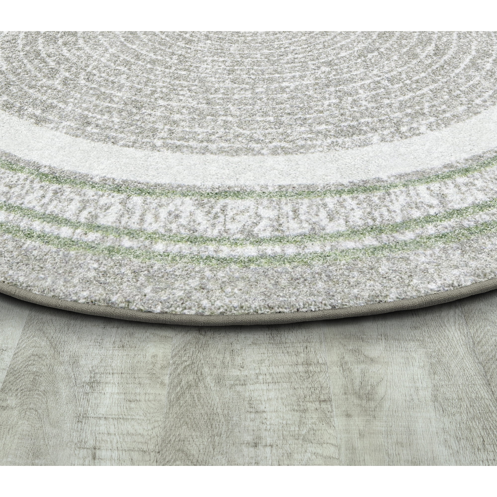 Joy Carpets Cozy Corner 3'10" x 5'4" Indoor Oval Area Rug in Color Sage